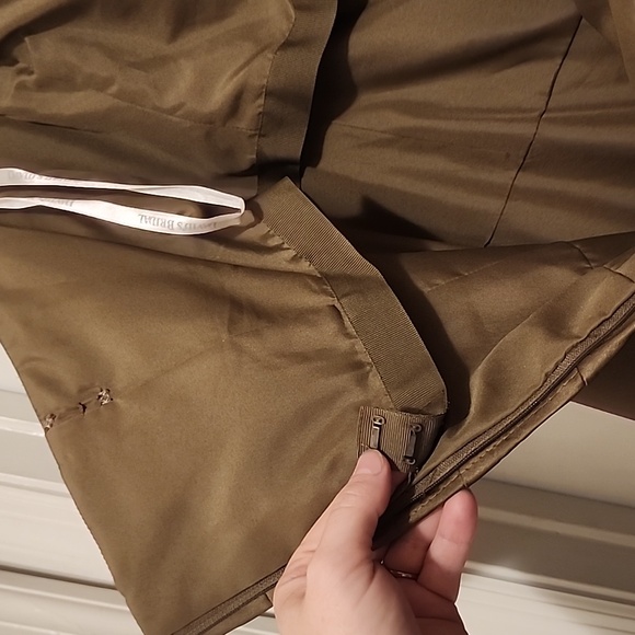 OLIVE GREEN SZ 16 FORMAL GOWN, STRAPLESS - Picture 8 of 8